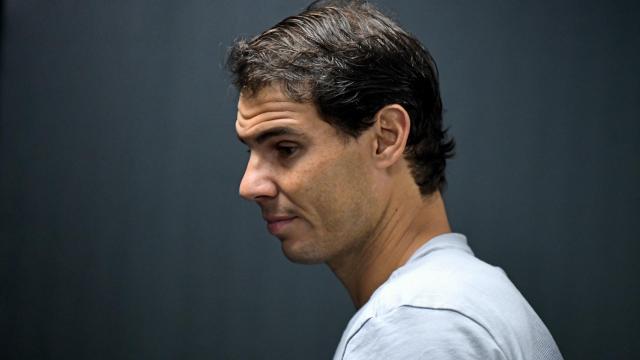 Nadal, durante la rueda de prensa previa a su estreno en París-Bercy.