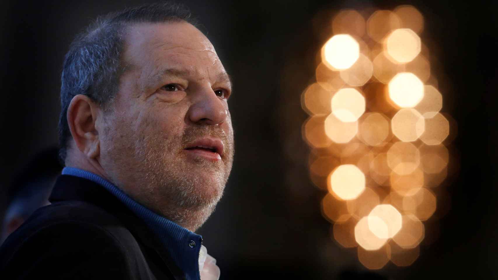 FILE PHOTO: Harvey Weinstein speaks at the UBS 40th Annual Global Media and Communications Conference in New York