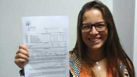 Carmen estudia 2º de Derecho en la Universidad de Sevilla y pagará 15 euros de matrícula