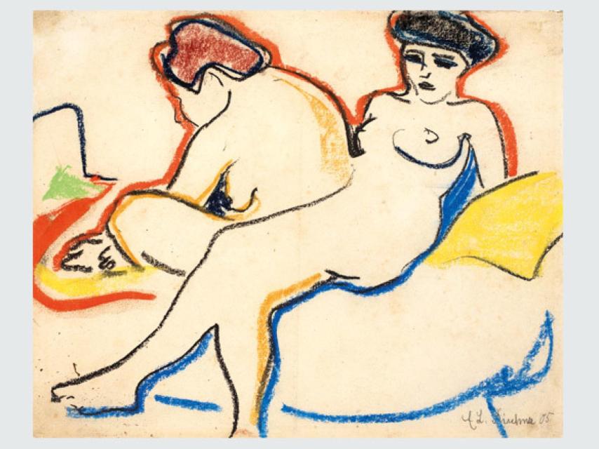 Una de las obras de Ernst Ludwig Kirchner, de 1905, incluidas en la muestra.