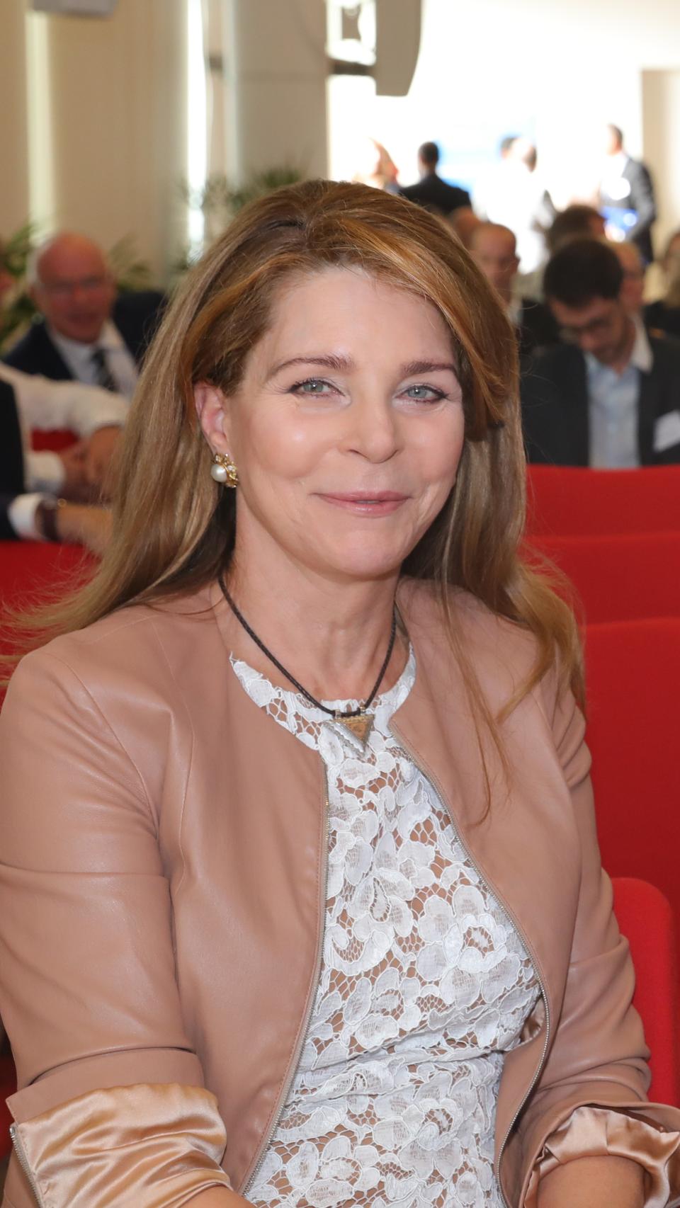 Noor de Jordania durante un evento benéfico.