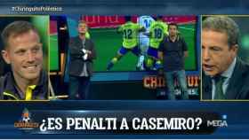 Soria explota al confirmarse que el penalti sobre Casemiro debió ser pitado. Foto: Twitter (@elchiringuitotv)