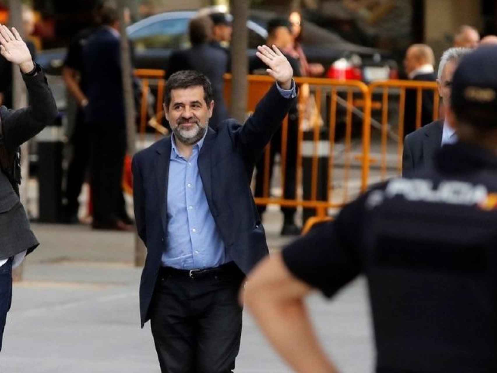 Jordi Sánchez, a su llegada a la Audiencia Nacional el pasado 16 de octubre