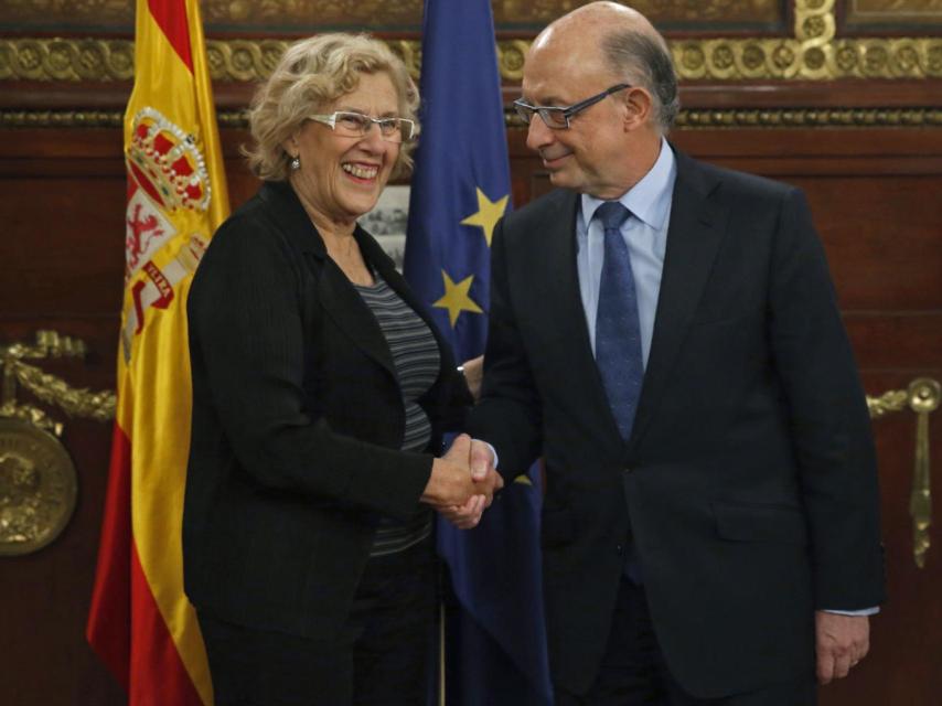 Carmena y Montoro cuando trataban de limar esperanzas.