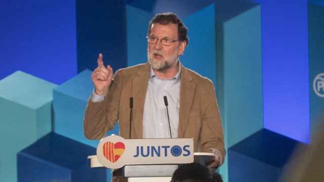 El presidente del Gobierno, Mariano Rajoy, este domingo durante el inicio de la precampaña del 21-D.