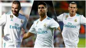 Benzema, Asensio y Bale