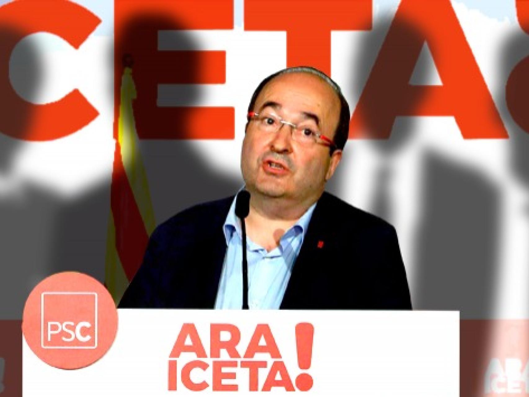 El candidato del PSC, Miquel Iceta.