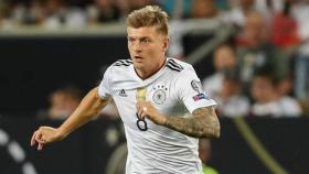 Kroos durante el partido de la selección alemana