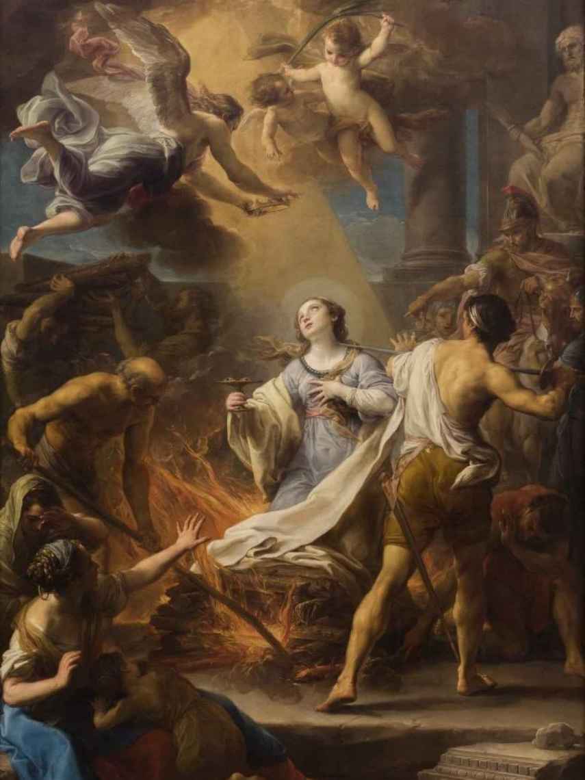 El martirio de santa Lucía, en la Real Academia de Bellas Artes.
