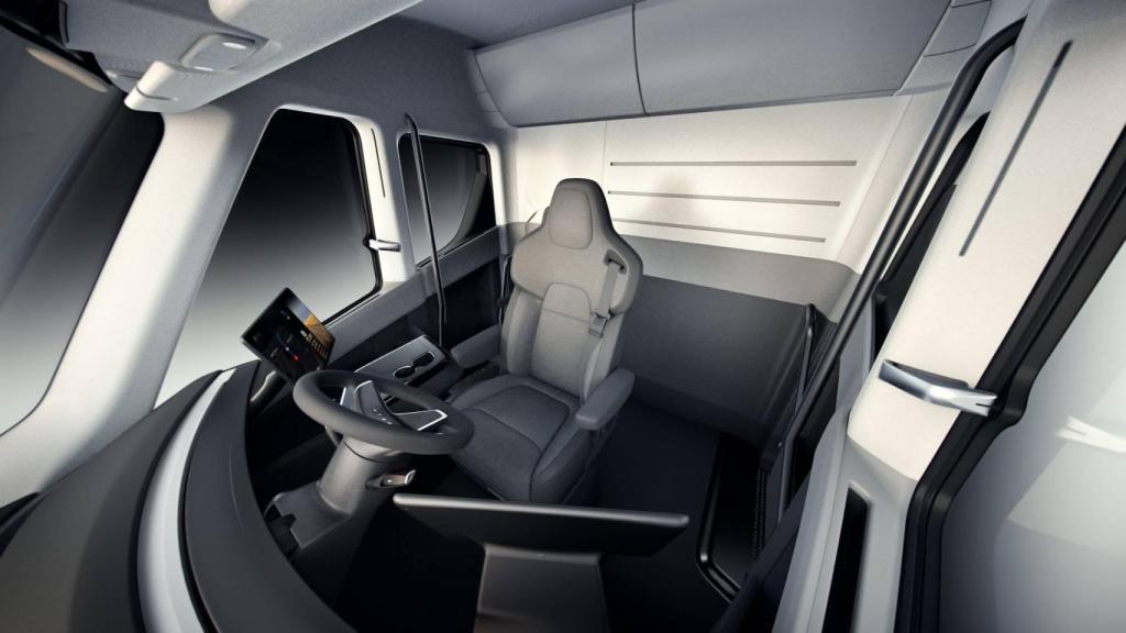 Cabina del Tesla Semi