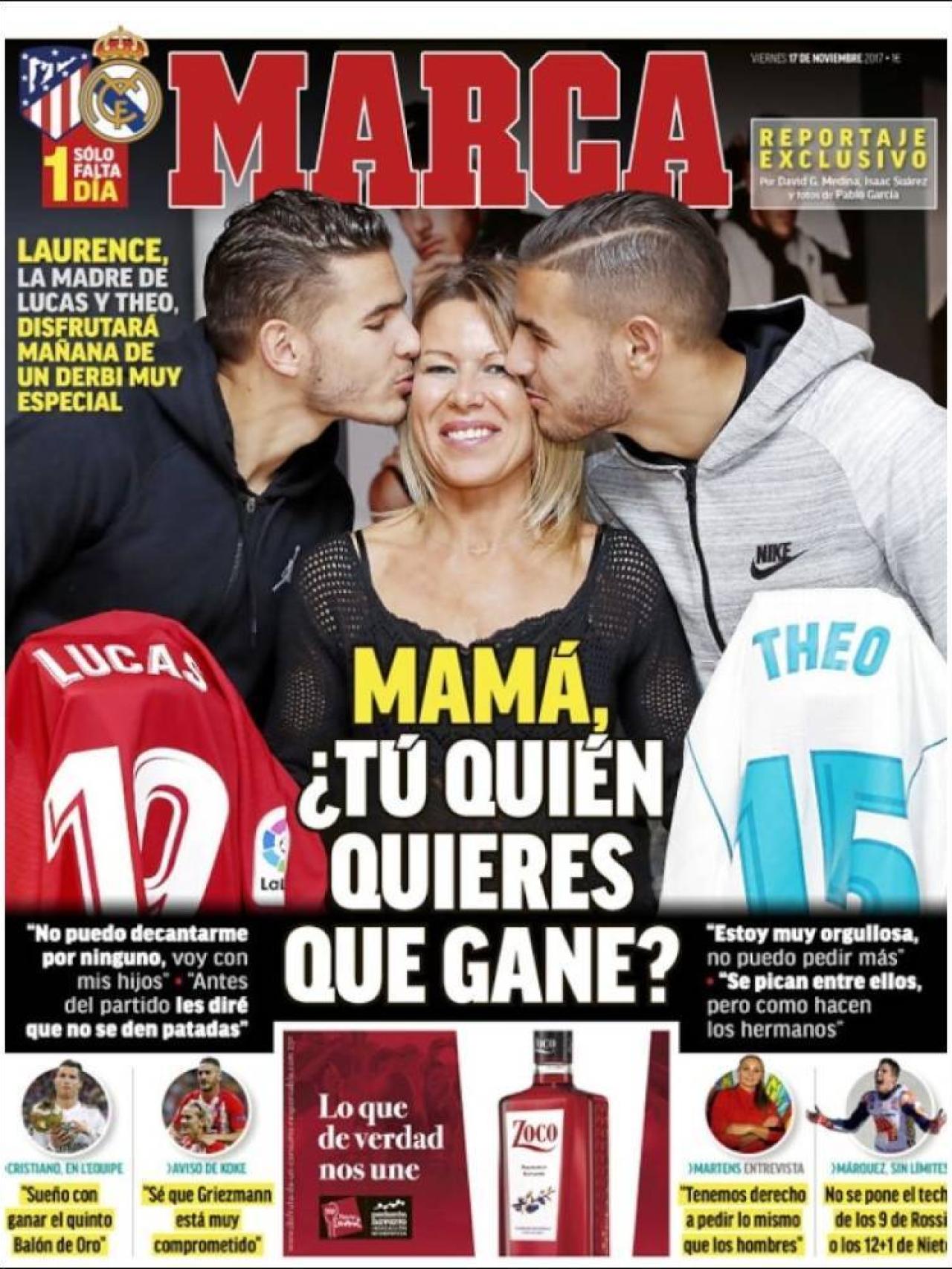 Las portadas de la prensa deportiva del 17 de noviembre