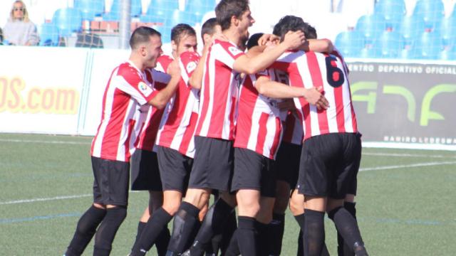 El Ibañés celebrando un gol. Foto: UD Socuéllamos