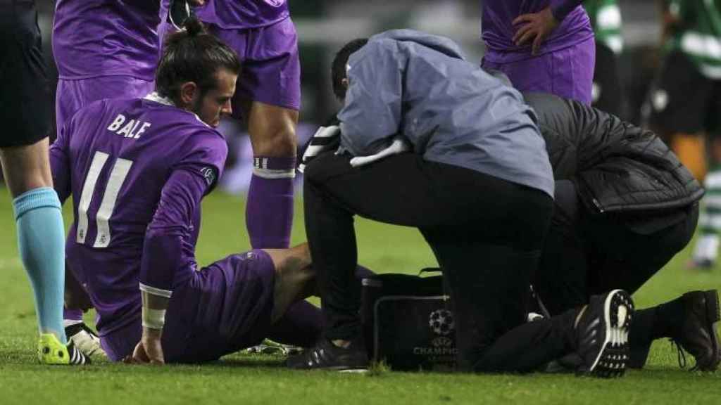 El momento en el que Bale se lesionó en el Alvalade hace ahora un año.
