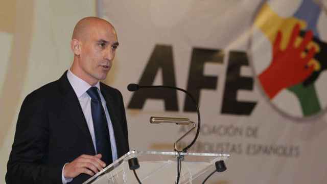 Rubiales, expresidente de la Asociación de Futbolistas Españoles y candidato a la Federación Española de Fútbol.