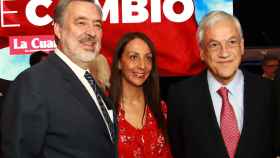 Piñera y Guillier la semana pasada en un encuentro organizado por un medio de comunicación local en Santiago. Foto: EFE