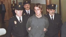 Foto de archivo de la detención del asesino de la catana.