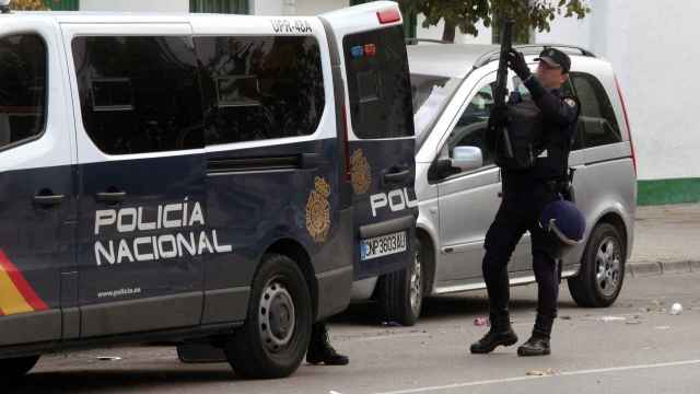Policía Nacional en Algeciras.