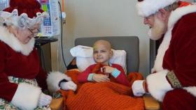 Jacob Thomson celebrando su última Navidad.