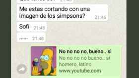 Usa memes de Los Simpson para cortar a su novio y se ríe hasta él