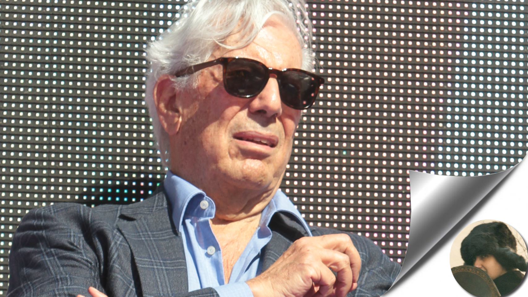 Vargas Llosa en un evento.