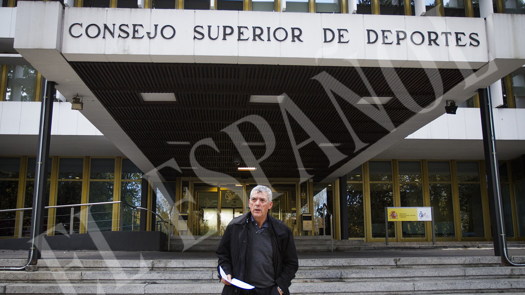 Ángel María Villar, este viernes en el Consejo Superior de Deportes