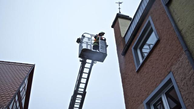 Un bombero durante una intervención.