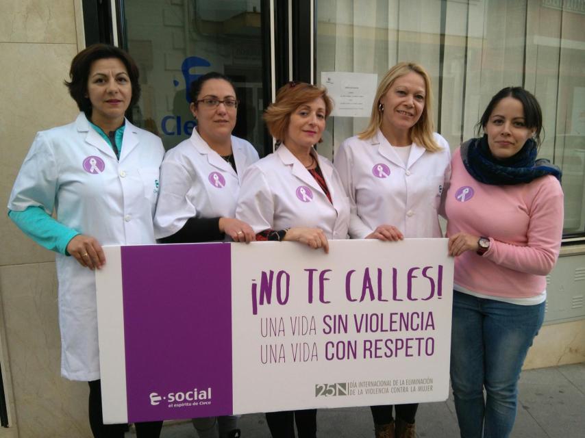 Trabajadoras del Servicio de Ayuda a Domicilio Doña Mencía.