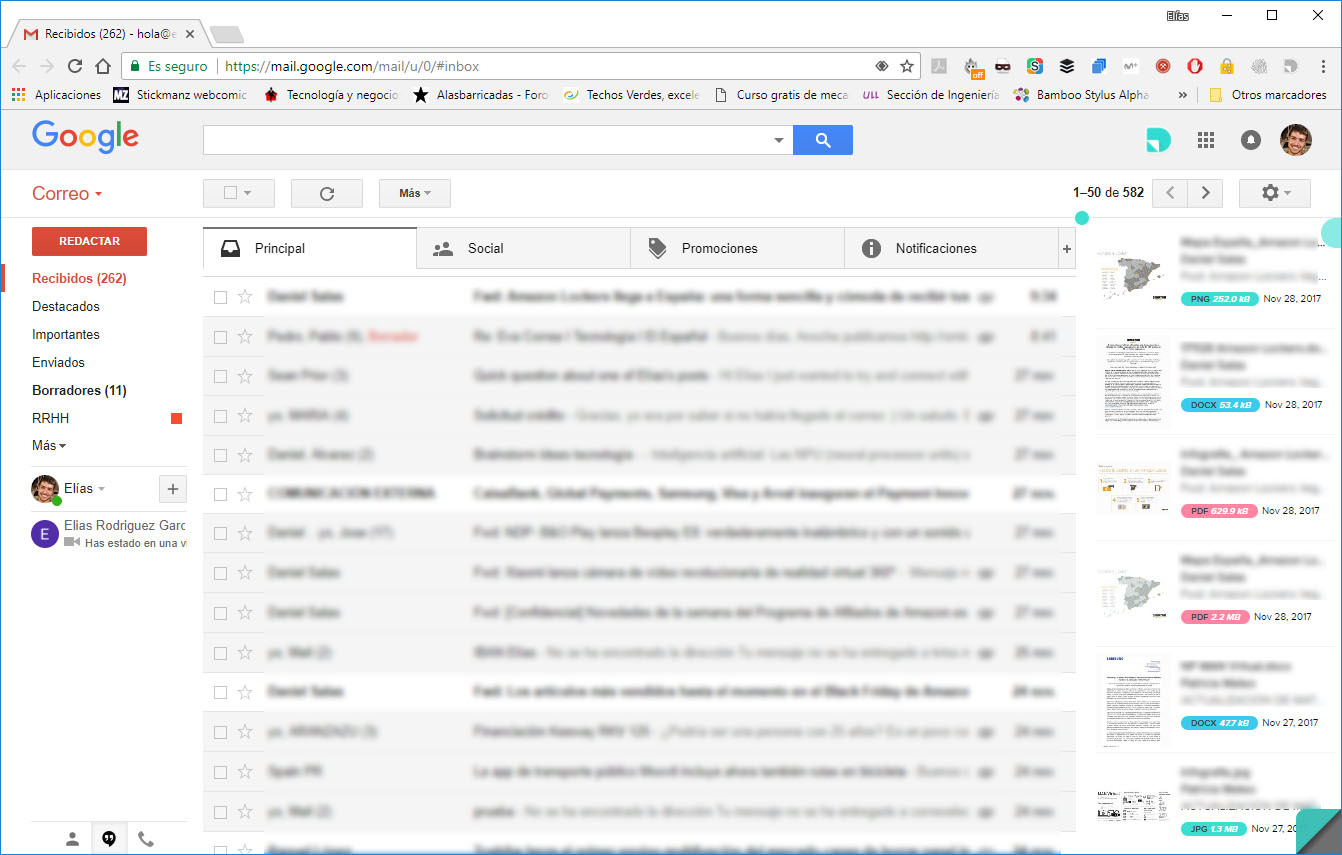 correo gmail archivos adjuntos dittach extension google chrome