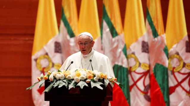 El Papa Francisco en su discurso en Birmania.