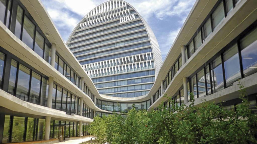 Edificio La Vela, sede del BBVA en Madrid.