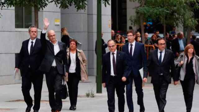 Los exconsejeros del Gobierno catalán, camino de la Audiencia Nacional el 2 de noviembre