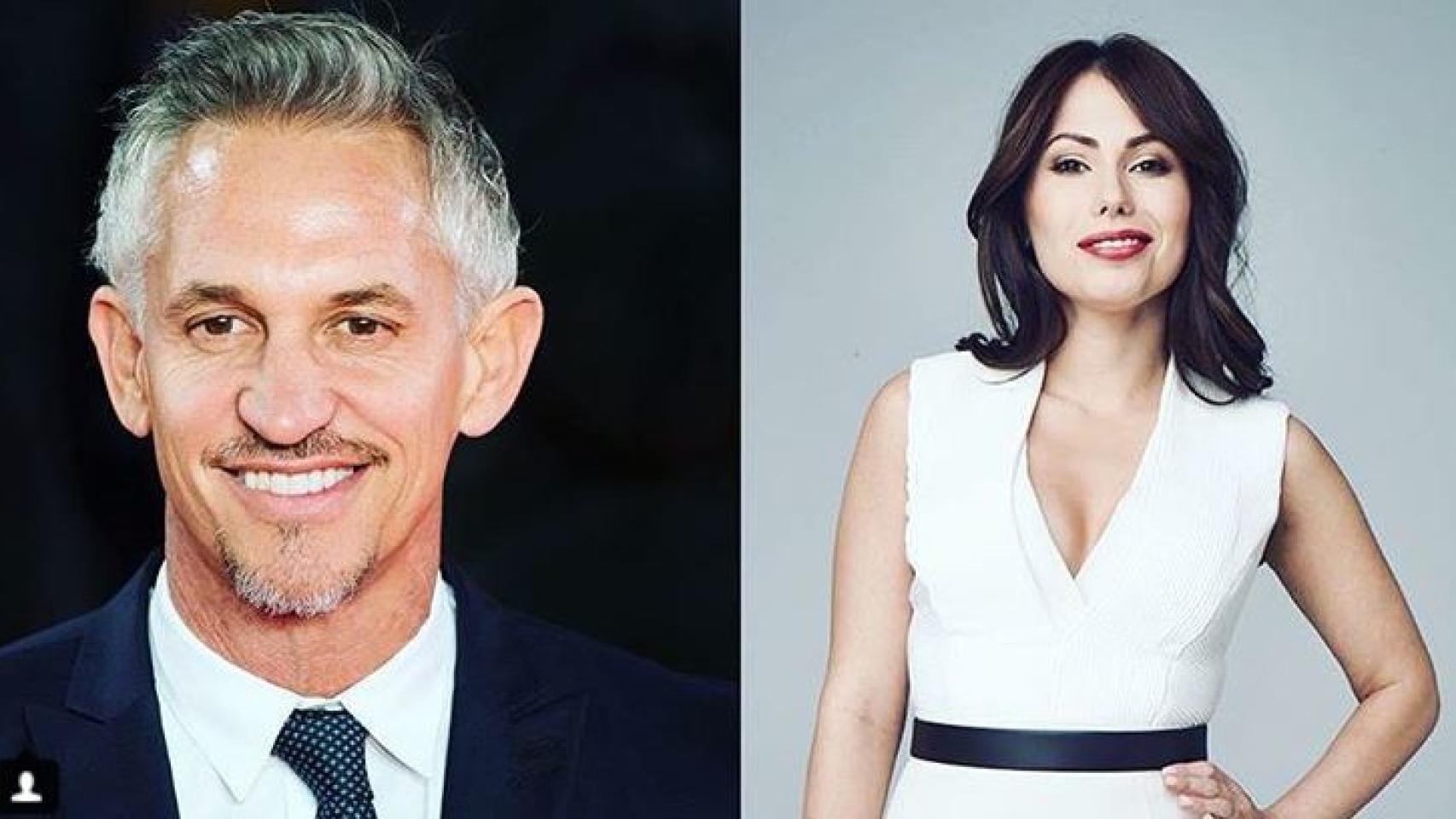 Gary Lineker y Maria Komandnaya, presentadores de la gala.