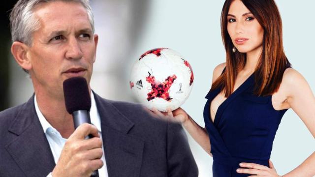 Gary Lineker y Maria Komandnaya