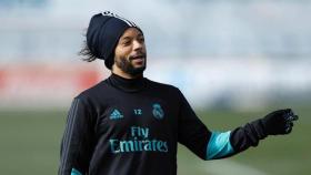 Marcelo, en el entrenamiento. Foto. Twitter (@MarceloM12)