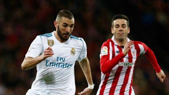 Benzema, en el Athletic-Real Madrid