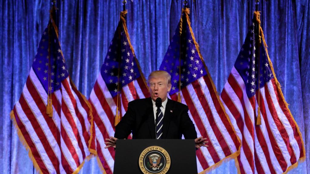 Trump, durante un discurso en Nueva York.