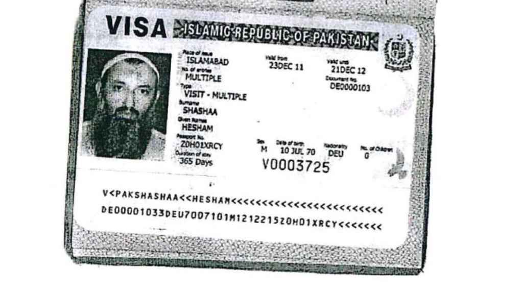Visado de Pakistán a nombre del investigado.