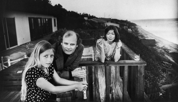 La escritora junto a su marido John Gregory Dunne y su hija Quintana