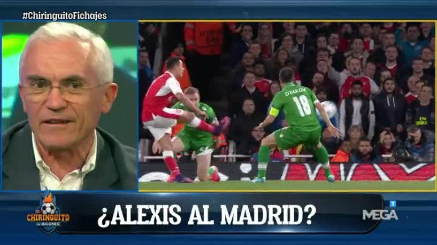 Paco García Caridad no ve a Alexis Sánchez con nivel para el Madrid