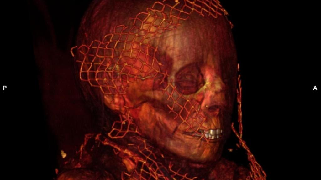 Reconstrucción en 3-D de la chica.