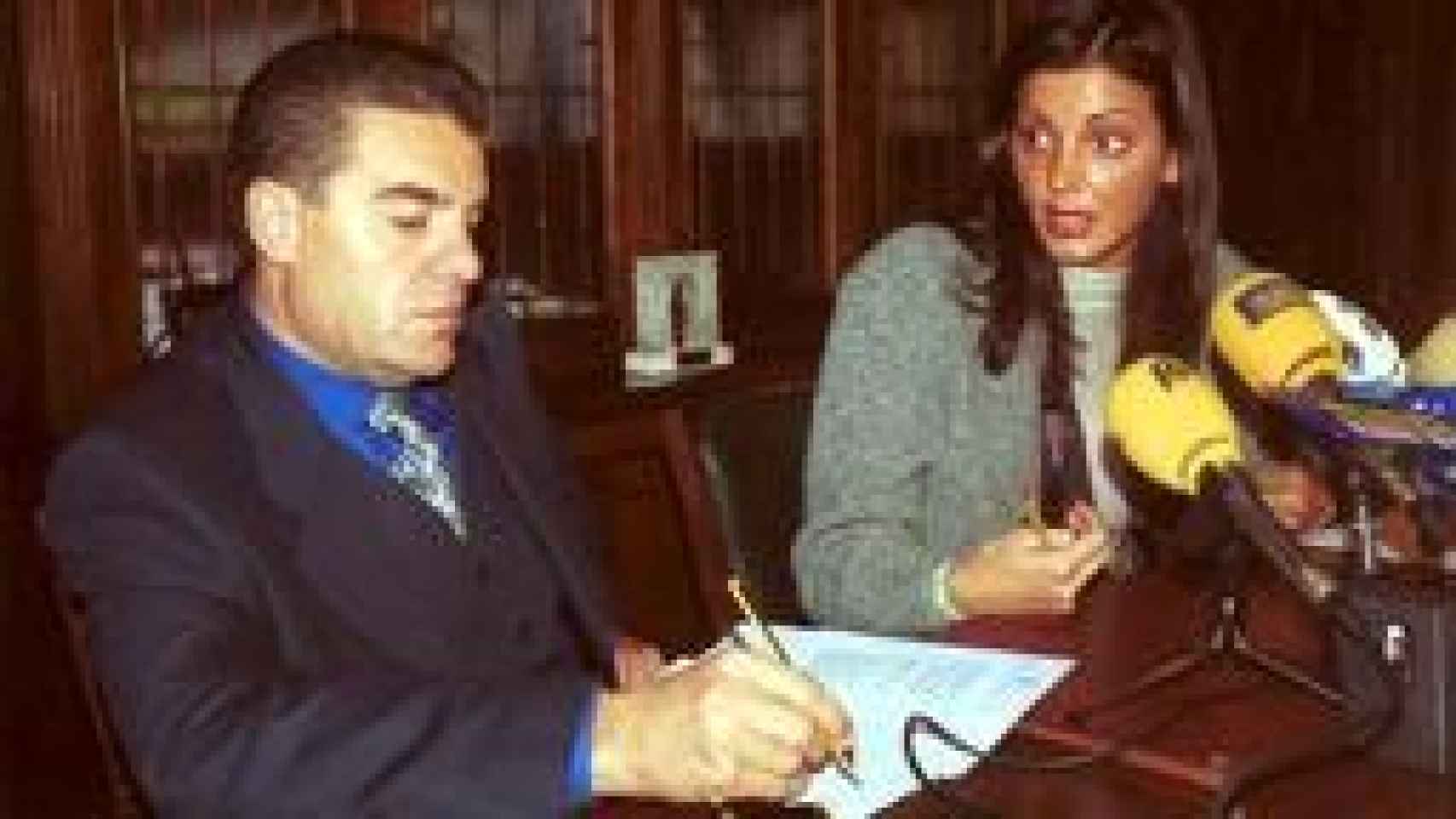 Ismael Álvarez y Nevenka, antes de desatarse el caso.