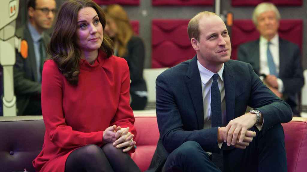 Kate Middleton junto al príncipe William.
