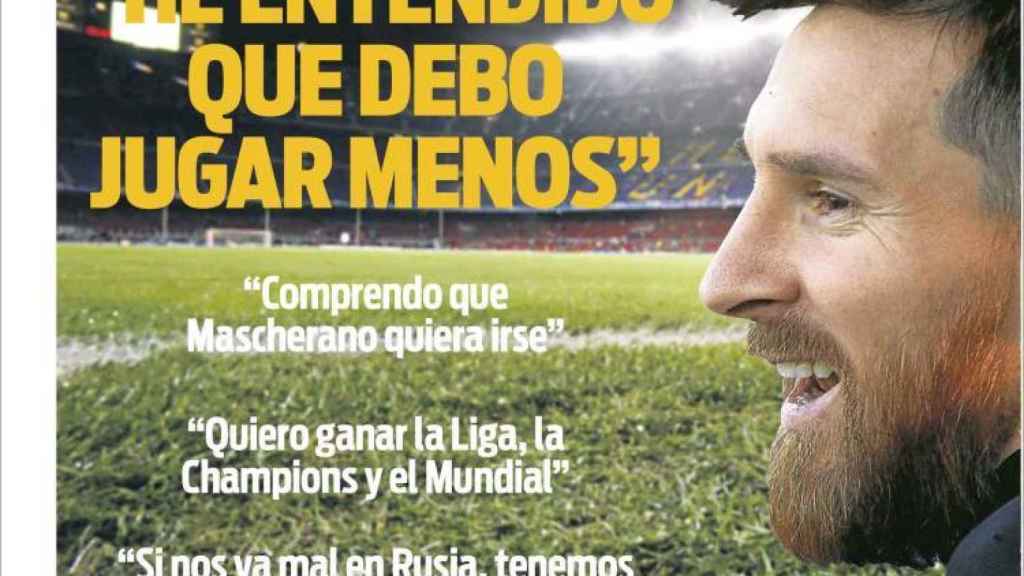 SPORT se hace eco de la entrevista a Leo Messi.