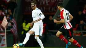 Ramos reaparece ante el Athletic con su máscara