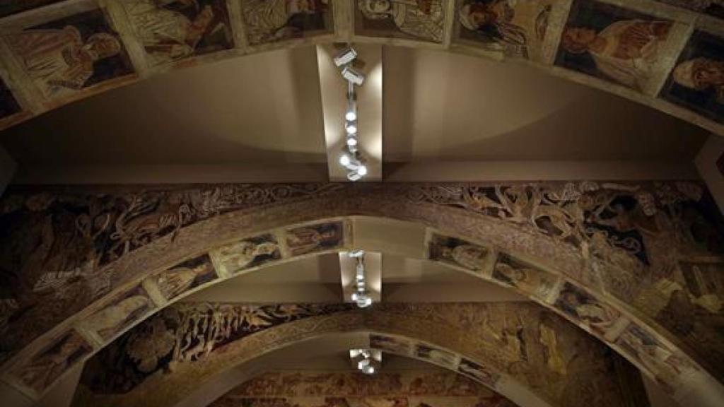 Pinturas murales de Sijena en el MNAC.