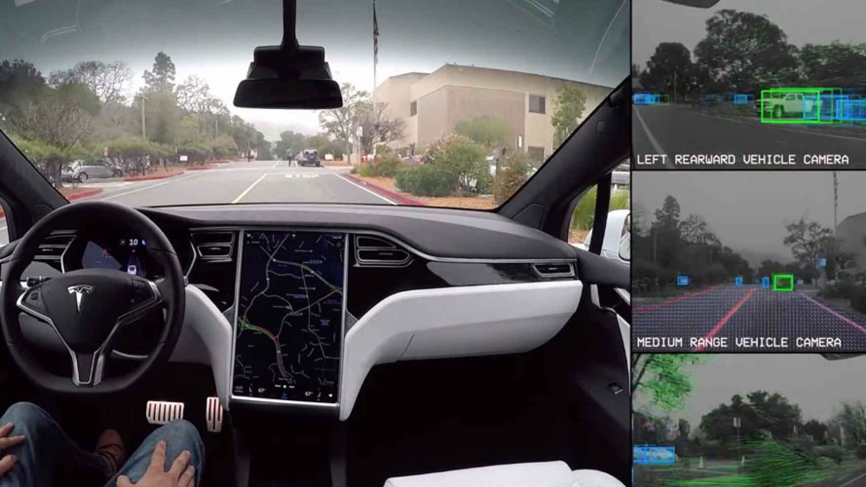 Autopilot en un Tesla Model S