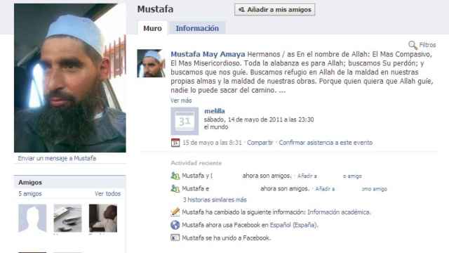Mustafá Maya Amaya y una de sus publicaciones en Facebook destinada al proselitismo.