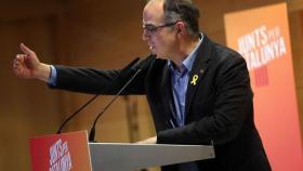 Jordi Turull en un mitin electoral el pasado viernes./