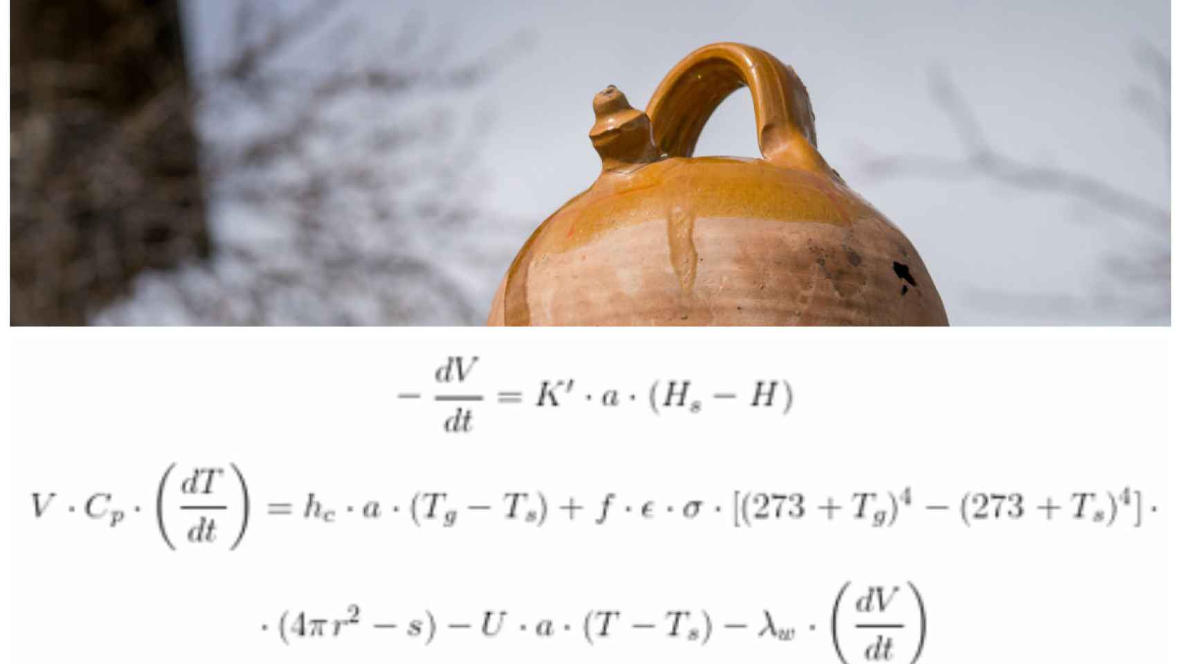 La fórmula del mecanismo del botijo desarrollada por Gabriel Pinto y José Ignacio Zubizarreta.