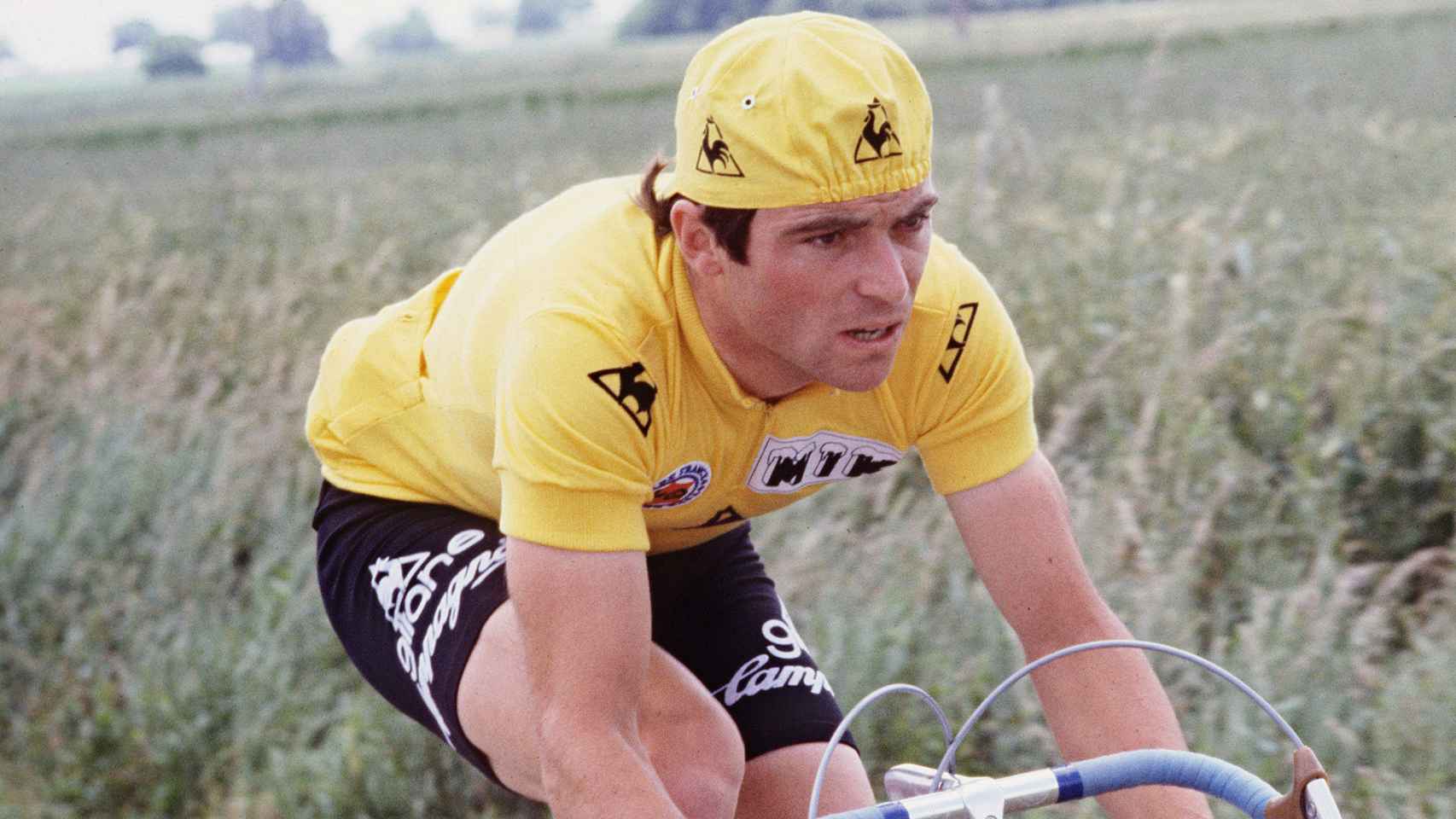 Bernard Hinault en un Tour de Francia.